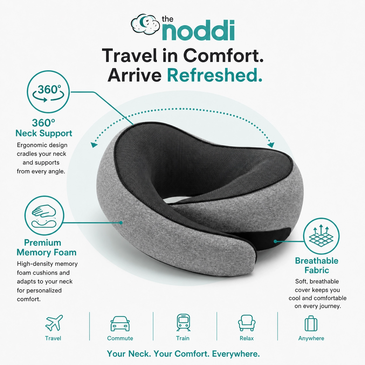 Noddi™ Huggi© Pillow